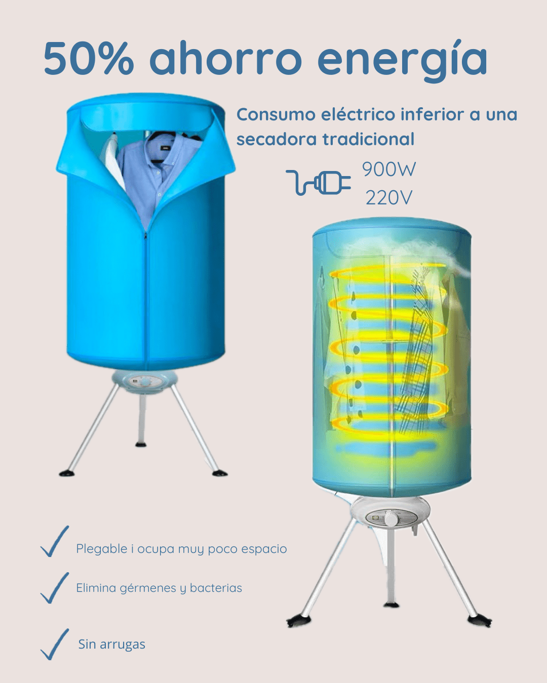 Secadora Eléctrica Plegable